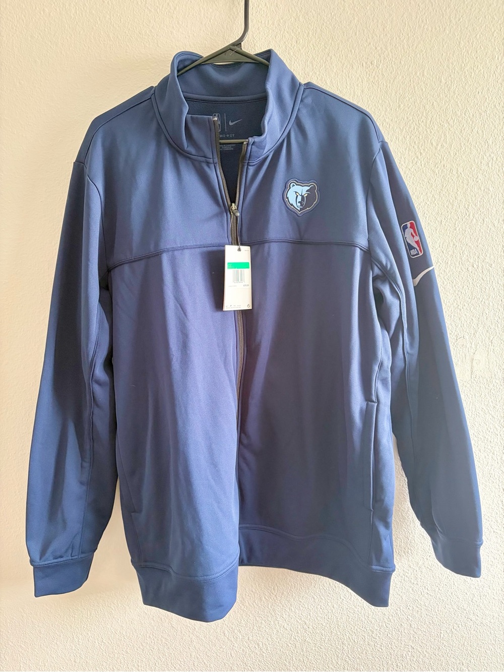 Nike Men's Navy Memphis Grizzlies Full-Zip Track Jacket